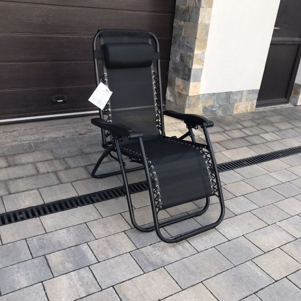 Садовый шезлонг тканевый OLER TEX Графитный