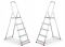 Одностороння алюмінієва драбина HIGHER 5-ступенева 125 кг