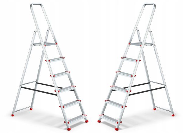 Одностороння алюмінієва драбина HIGHER 6-ступенева 125 кг