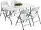 Набір садових меблів Gordon: стіл 180 см + 4 крісла Білий