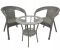 Набір садових меблів IdealGarden MAS-RS - стіл 60 см + 2 крісла | Сірий
