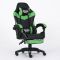 Компьютерное кресло с подставкой для ног INFINI ESPACE Черно-зеленый