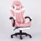 Компьютерное кресло с подставкой для ног INFINI ESPACE Розово-белый