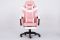 Компьютерное кресло с подставкой для ног INFINI ESPACE Розово-белый