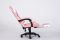 Компьютерное кресло с подставкой для ног INFINI ESPACE Розово-белый