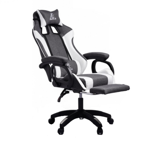 Компьютерное кресло из ткани LevelUp KO29GRAF Серо-белый