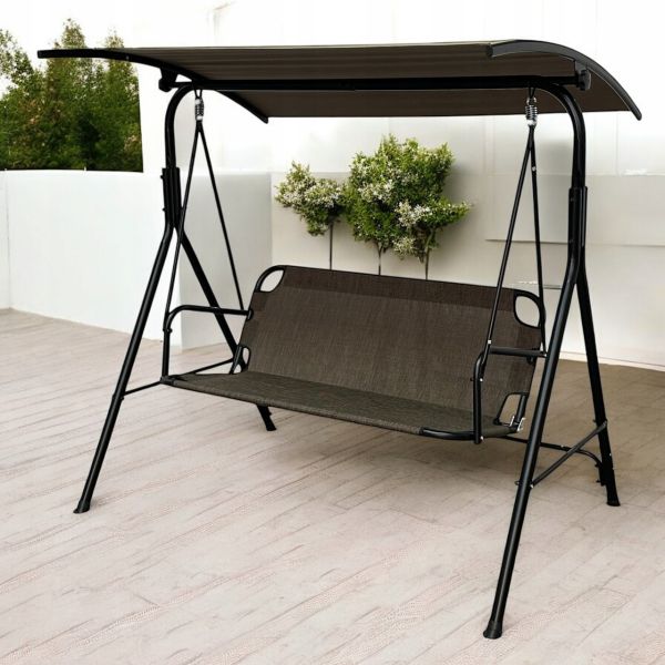 Садовая качель IdealGarden MAS-4006 3-х местная Коричневый