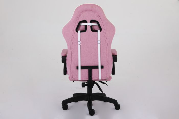 Комп'ютерне крісло із тканини Infini Core Рожево-білий
