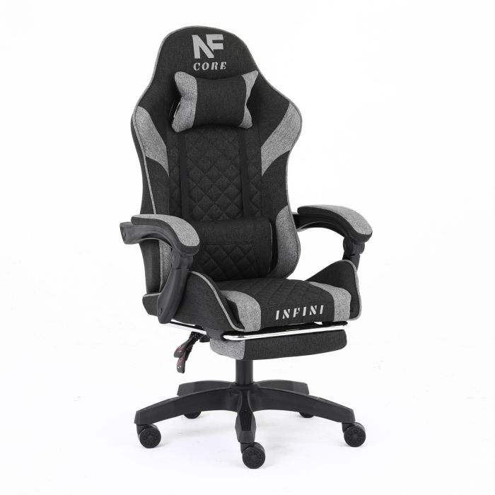 Комп'ютерне крісло із тканини Infini Core Чорно-сірий