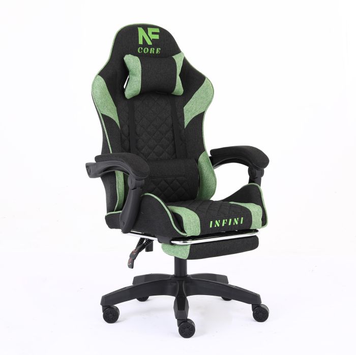Комп'ютерне крісло із тканини Infini Core Чорно-зелений