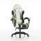 Комп‘ютерне крісло з підставкою для ніг EXTREME R1 Чорно-біло-зелений