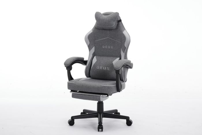 Комп'ютерне крісло із тканини Deus Edge Графітово-сірий