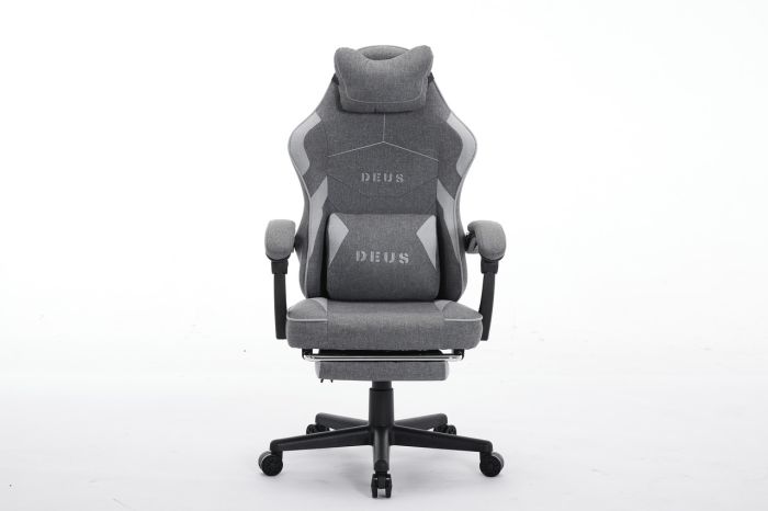 Комп'ютерне крісло із тканини Deus Edge Графітово-сірий