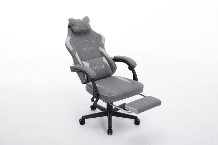 Комп'ютерне крісло із тканини Deus Edge Графітово-сірий