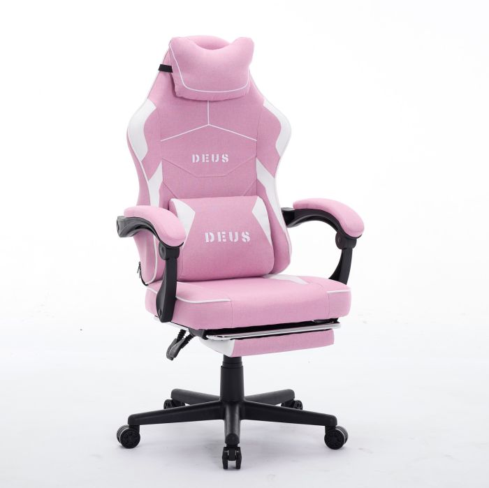 Комп'ютерне крісло із тканини Deus Edge Рожевий