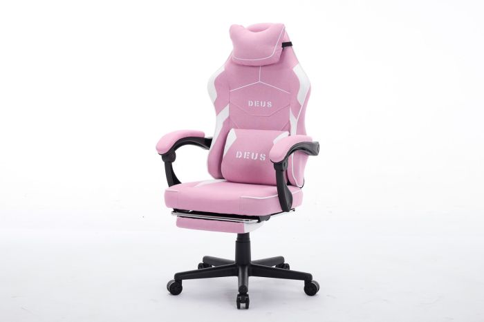 Комп'ютерне крісло із тканини Deus Edge Рожевий