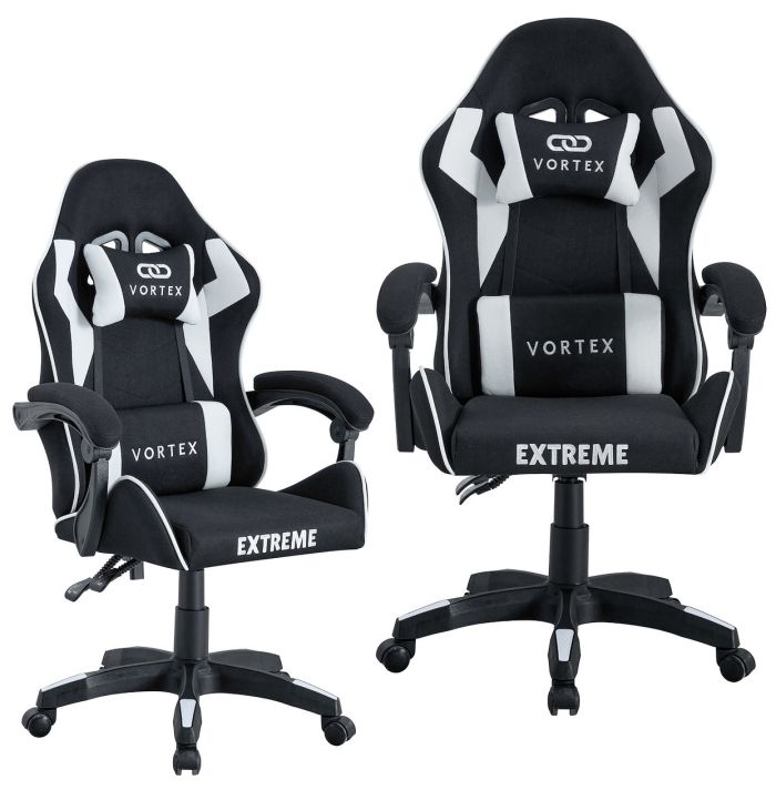 Комп'ютерне крісло із тканини Extreme VORTEX Білий