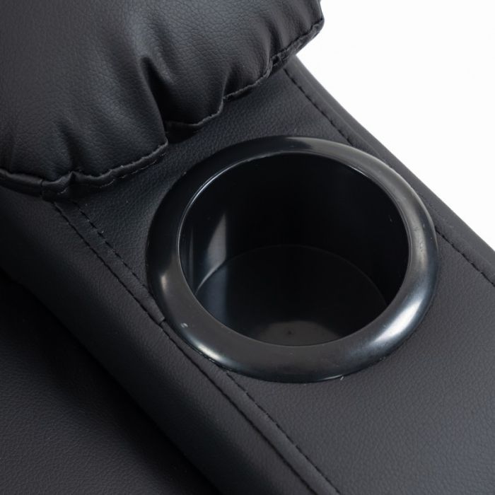 Розкладне крісло-ліжко VERO з підставкою для ніг Чорний