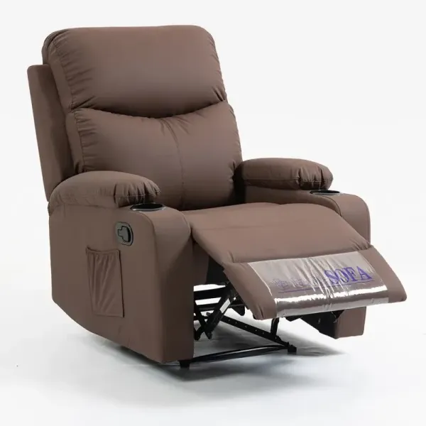 Розкладне крісло-ліжко VERO з підставкою для ніг Коричневий