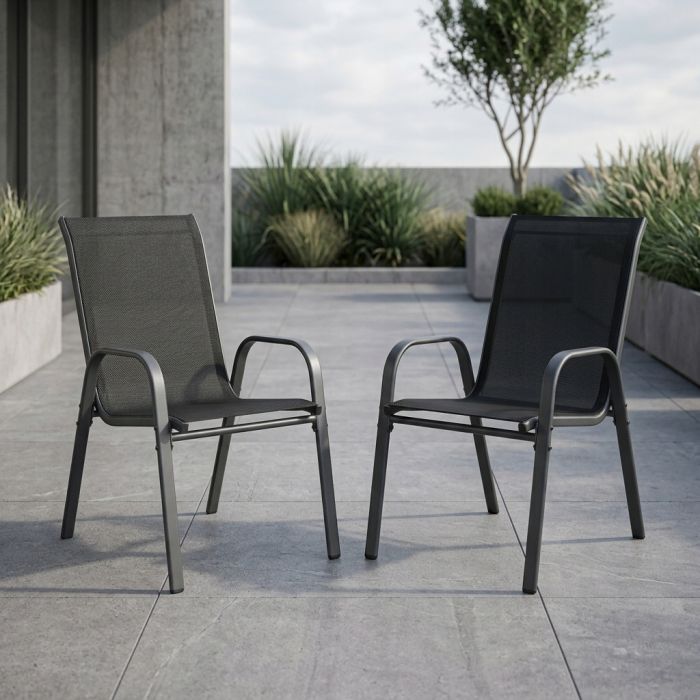 Комплект 4 садових крісел Ideal Garden AY004-4 Чорний