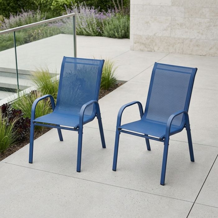 Комплект 2 садових крісел Ideal Garden AY004-2 Синій