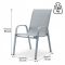 Комплект 4 садових крісел Ideal Garden AY004-4 Сірий