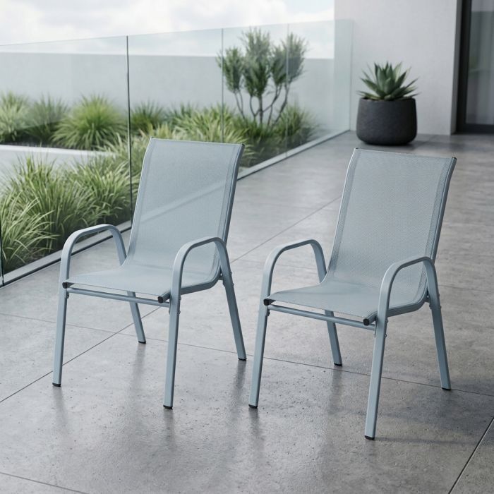 Комплект 4 садових крісел Ideal Garden AY004-4 Сірий