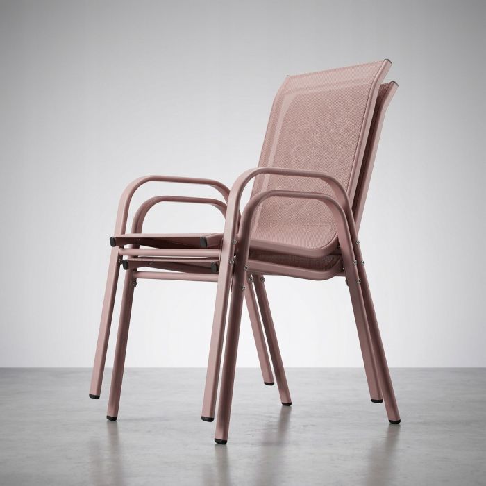 Комплект 4 садових крісел Ideal Garden AY004-4 Рожевий