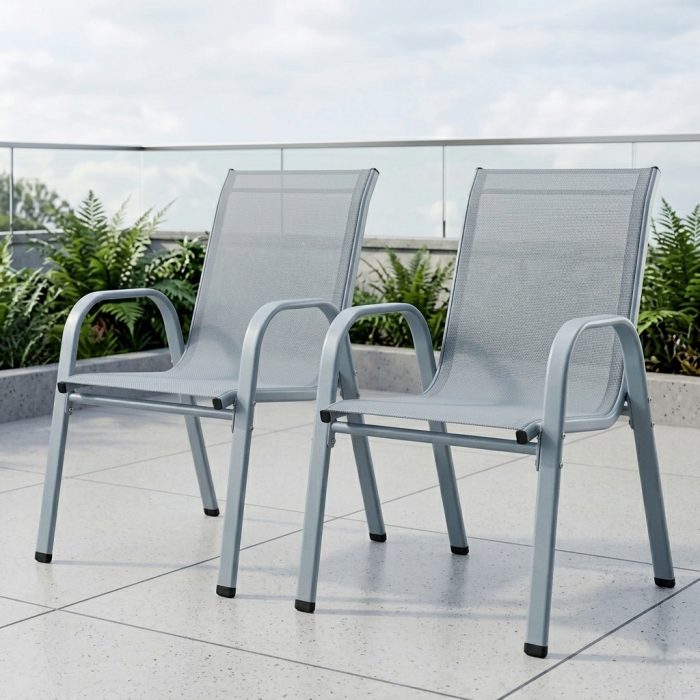 Комплект 2 садових крісел Ideal Garden AY004-2 Сірий