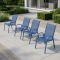 Комплект 4 садових крісел Ideal Garden AY004-4 Синій