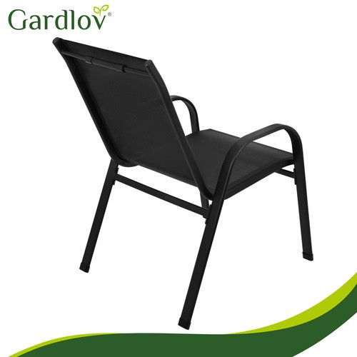 Комплект 4 садових крісел Gardlov 27566 Чорний