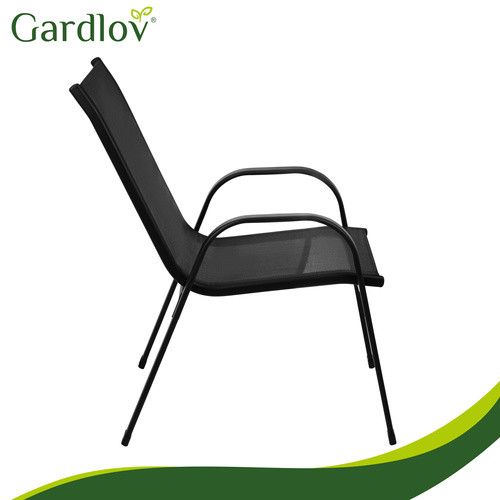 Комплект 4 садових крісел Gardlov 27566 Чорний