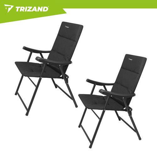 Набір 2 розкладних крісел Trizand 27610 Чорний
